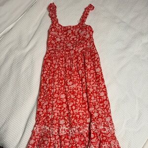Maxi dress red print